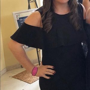 Black Cold shoulder dress